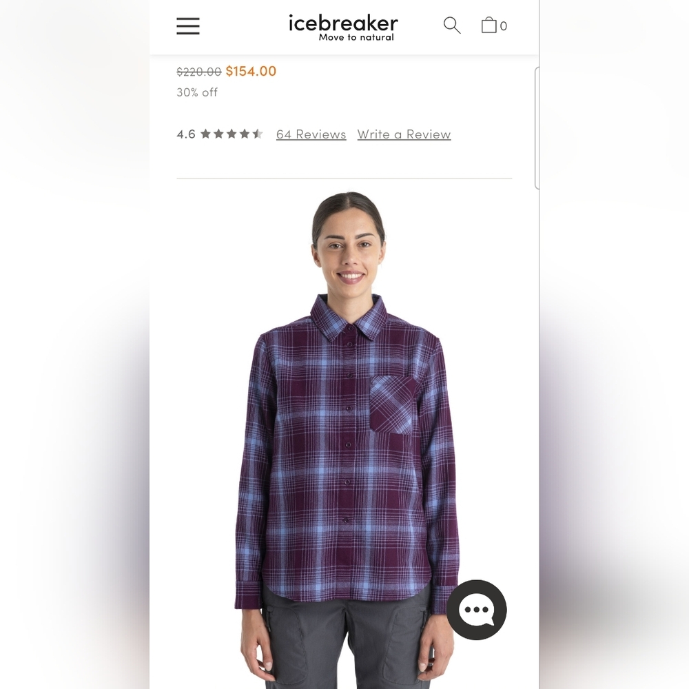 Ws Sm Icebreaker merino flannel